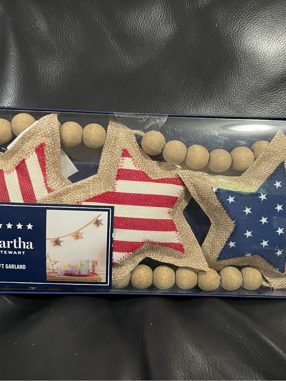 Martha Stewart Patriotic Stars Garland - Patriotic Martha Stewart Stars Garland
